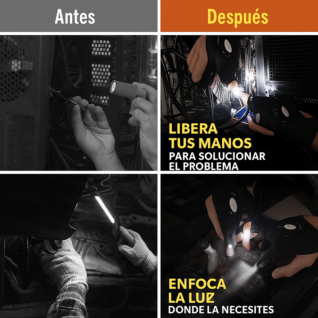 Guantes LED