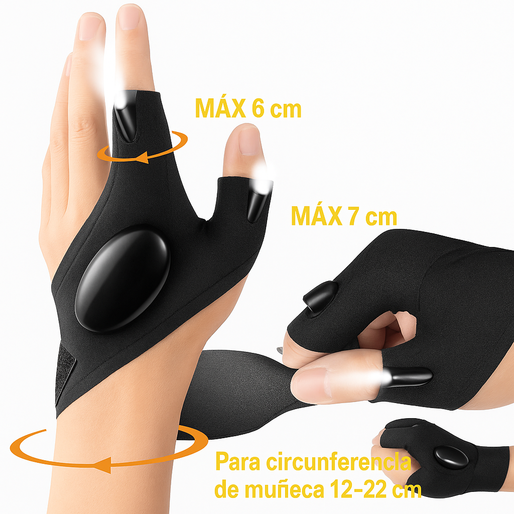 Guantes LED